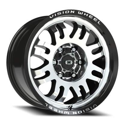 Vision Inferno 17X9 Gloss Black Machined Face Wheel