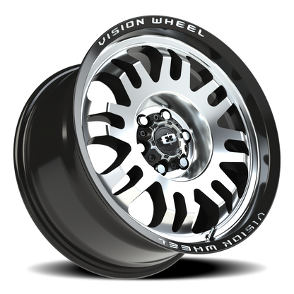 Vision Inferno 17X9 Gloss Black Machined Face Wheel