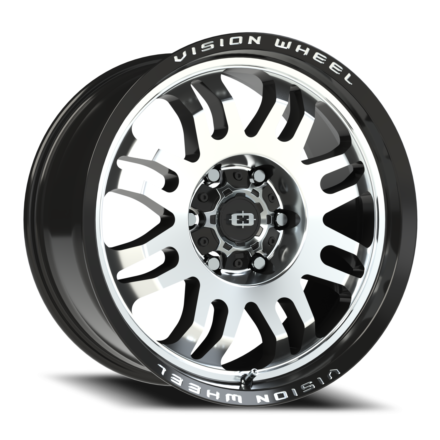 Vision Inferno 18X9 Gloss Black Machined Face Wheel