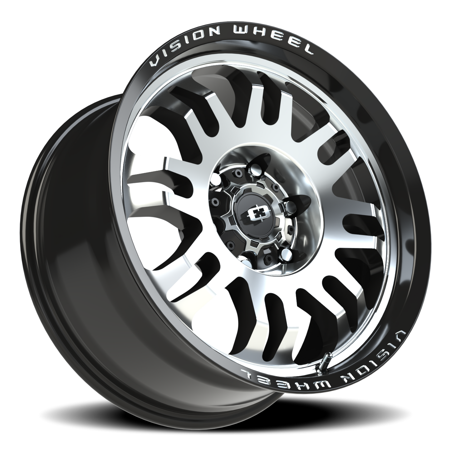 Vision Inferno 18X9 Gloss Black Machined Face Wheel