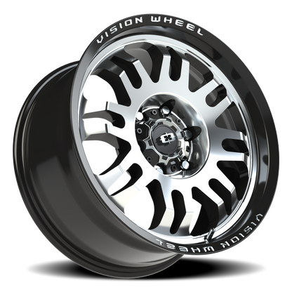 Vision Inferno 18X9 Gloss Black Machined Face Wheel