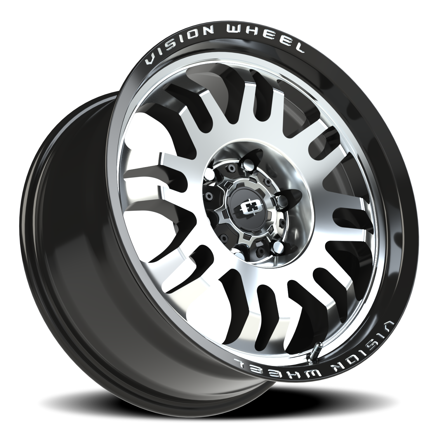 Vision Inferno 18X9 Gloss Black Machined Face Wheel
