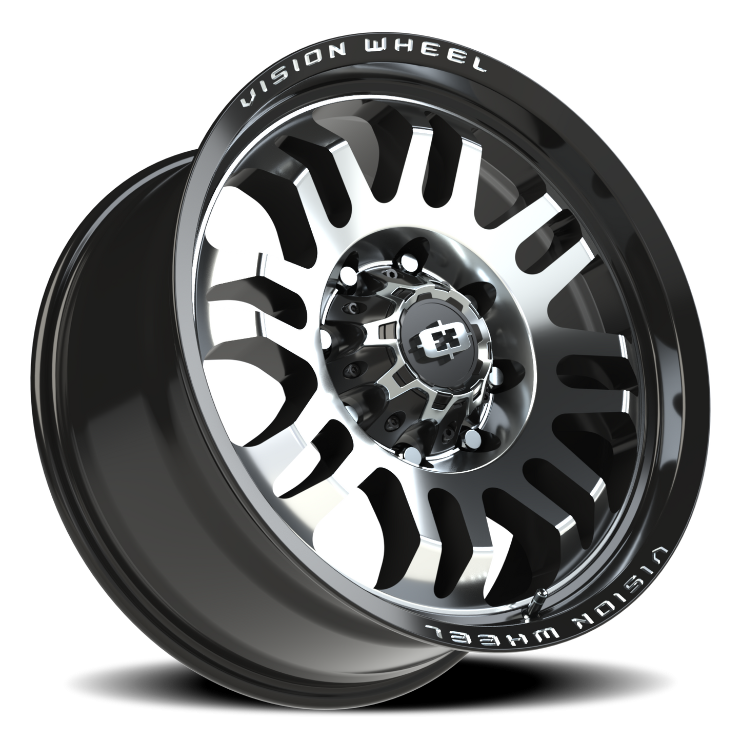 Vision Inferno 20X9.5 Gloss Black Machined Face Wheel