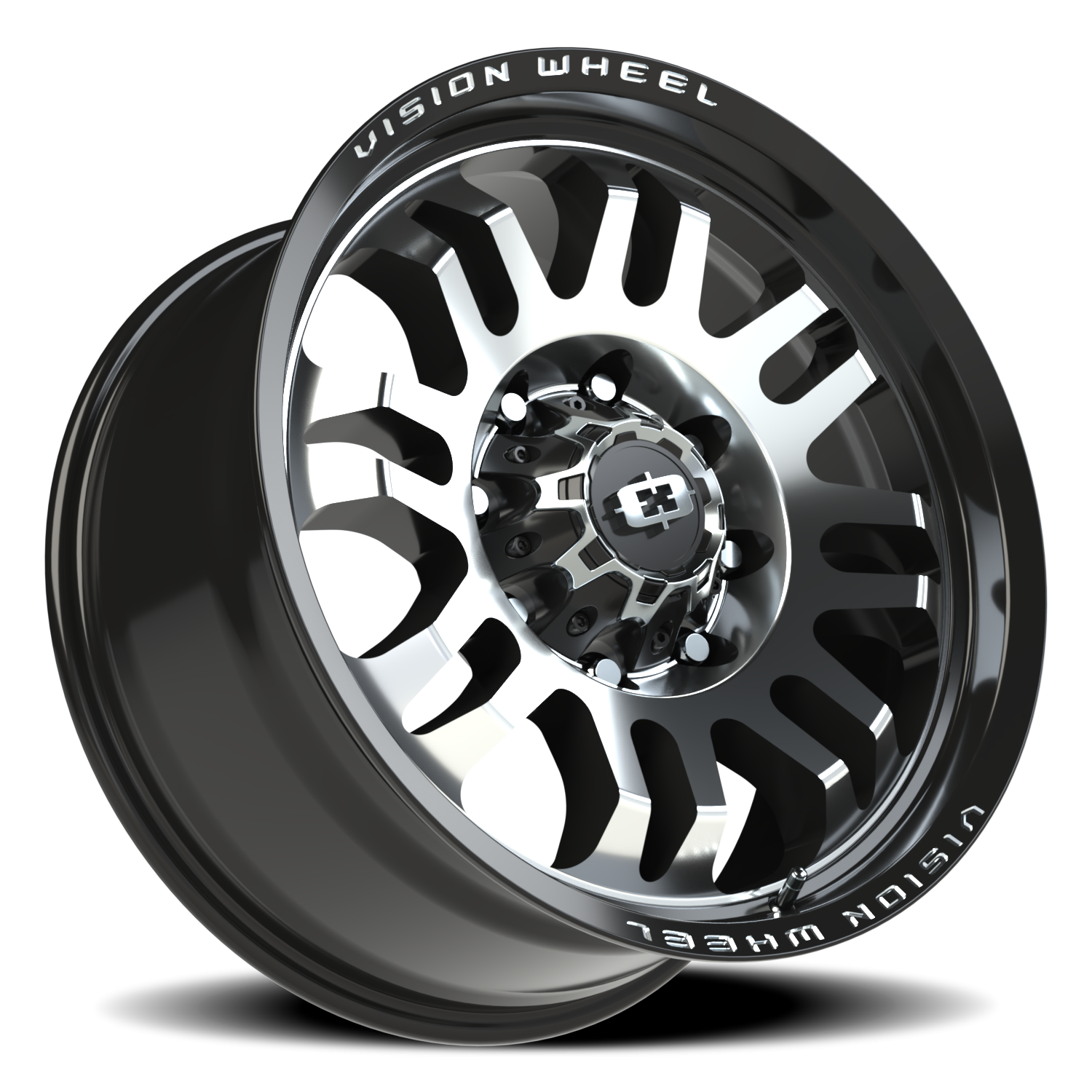 Vision Inferno 20X9.5 Gloss Black Machined Face Wheel