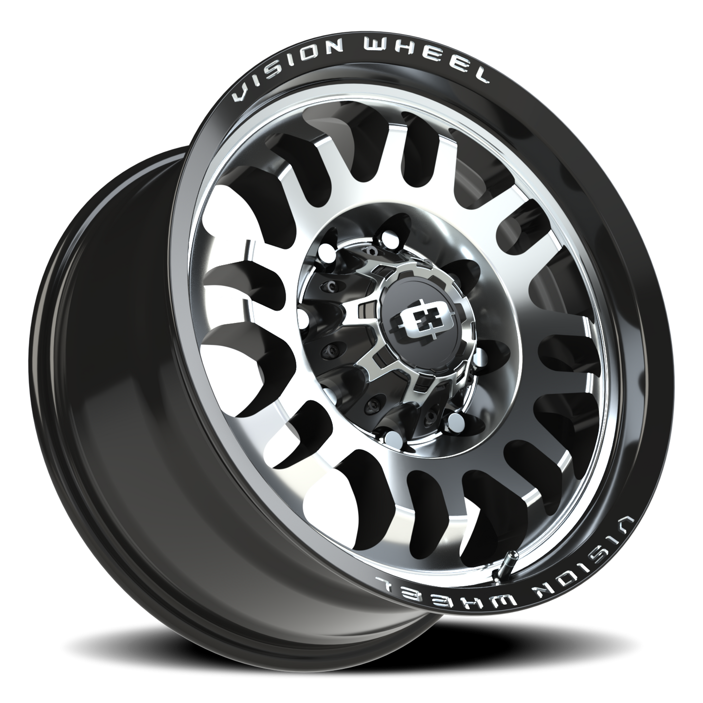 Vision Inferno 18X9 Gloss Black Machined Face Wheel