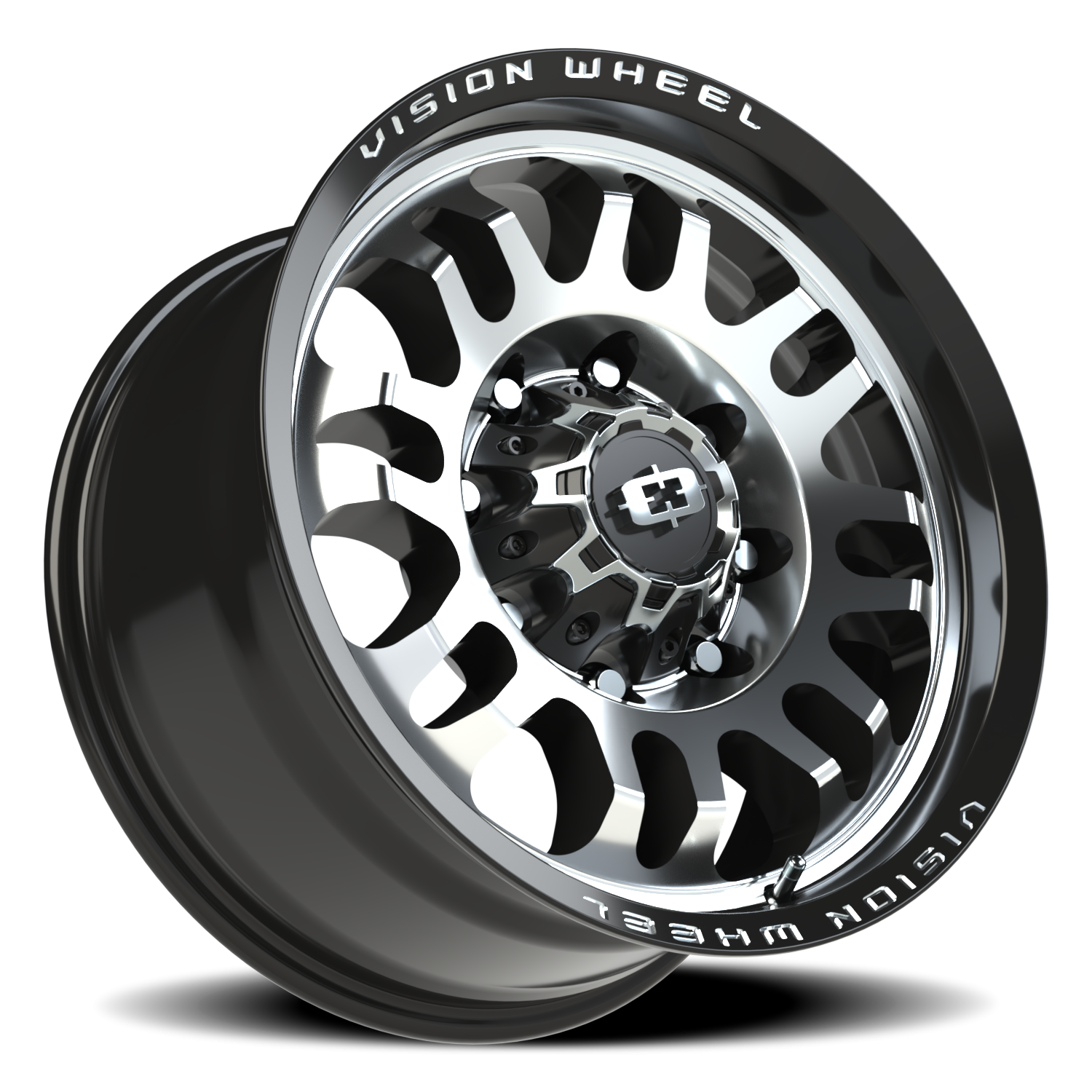 Vision Inferno 18X9 Gloss Black Machined Face Wheel