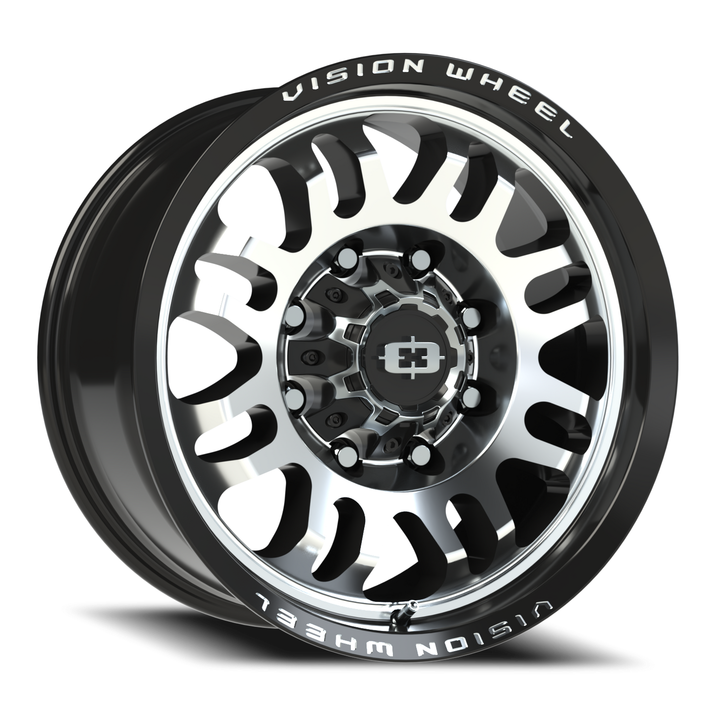 Vision Inferno 18X9 Gloss Black Machined Face Wheel