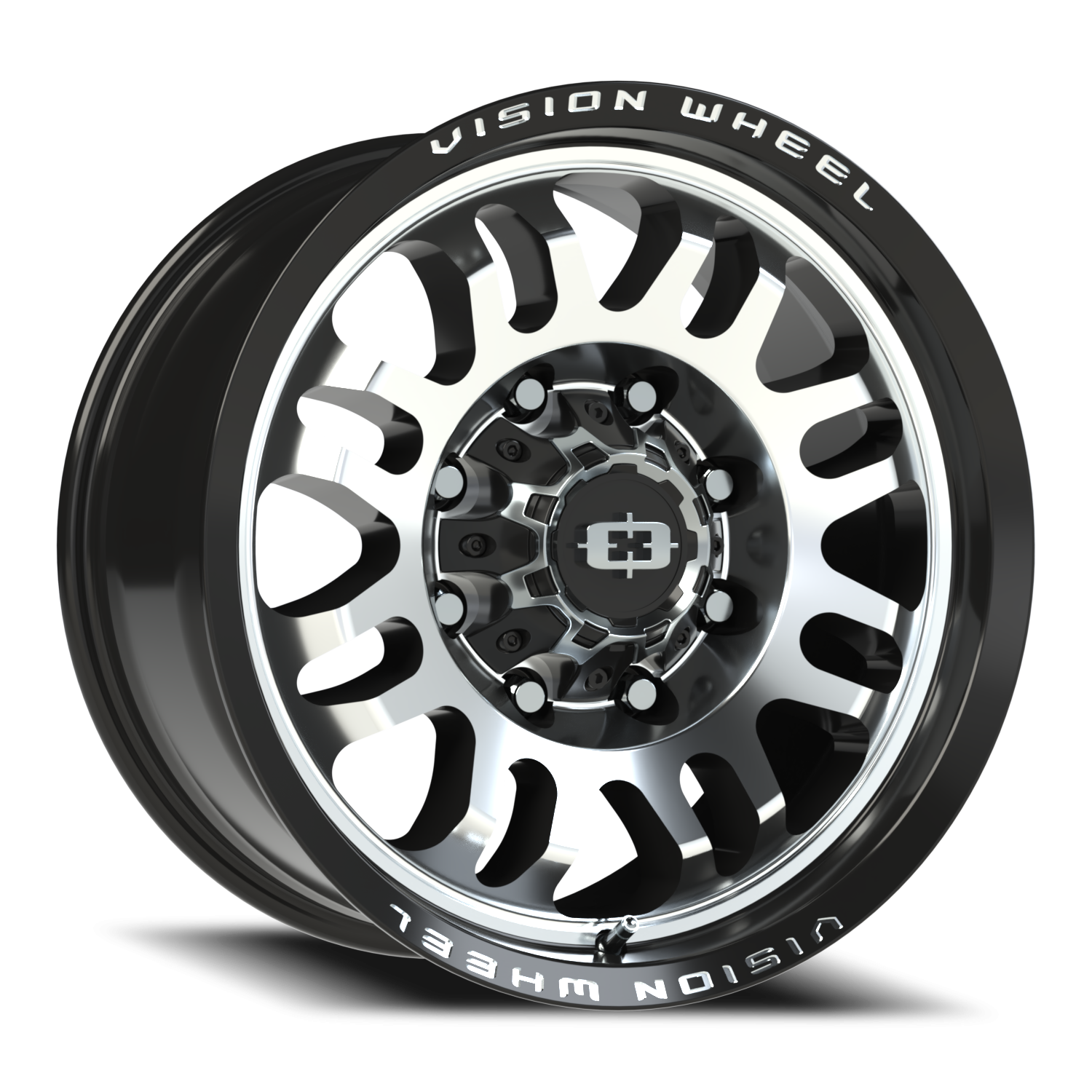 Vision Inferno 18X9 Gloss Black Machined Face Wheel