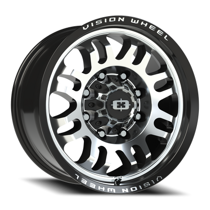Vision Inferno 18X9 Gloss Black Machined Face Wheel
