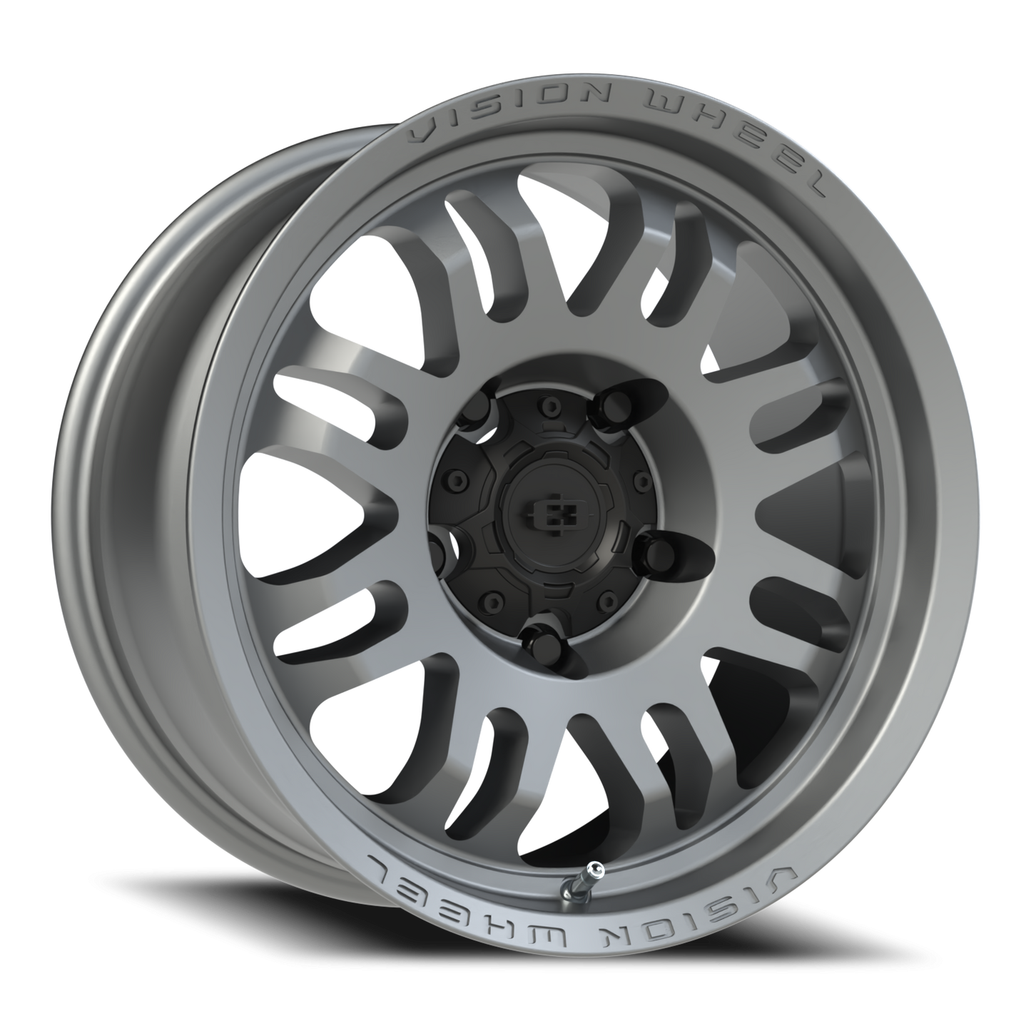 Vision Inferno 17X8.5 Satin Grey Wheel