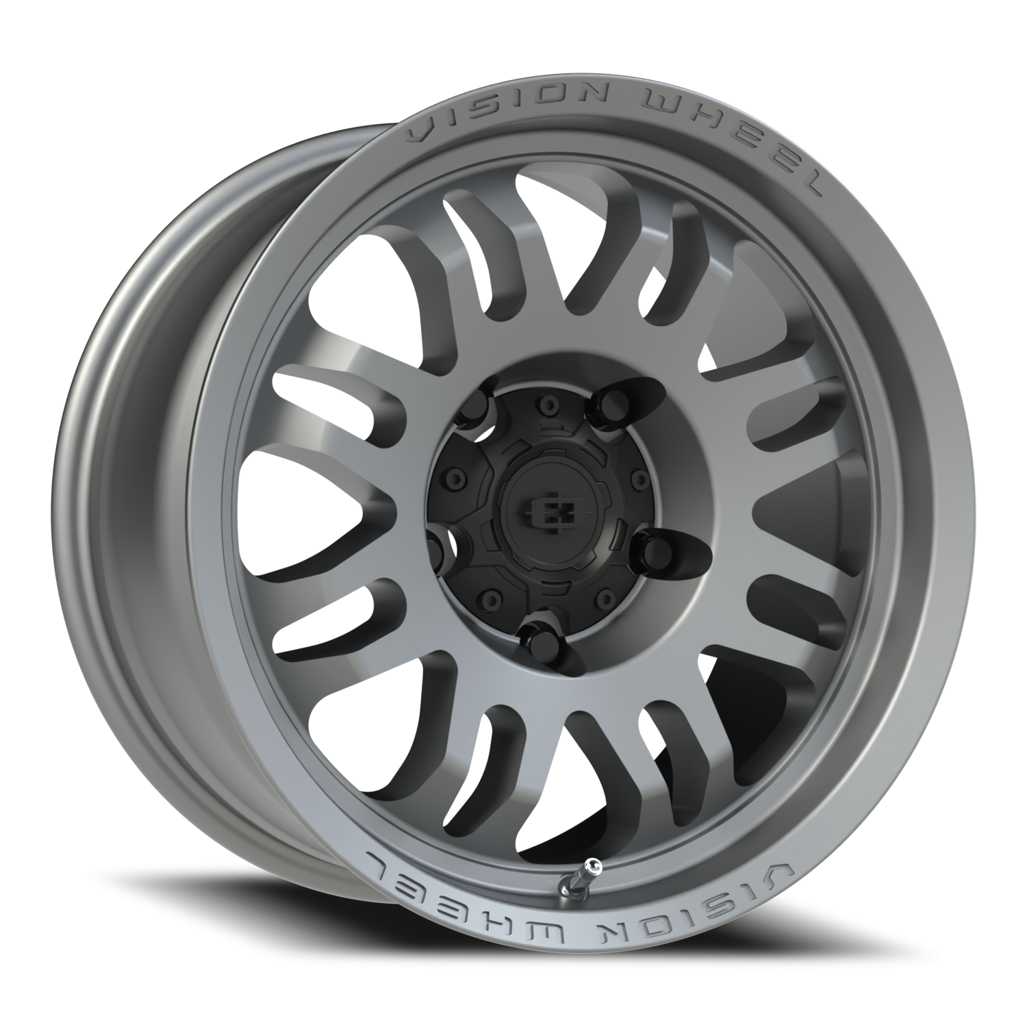 Vision Inferno 17X8.5 Satin Grey Wheel