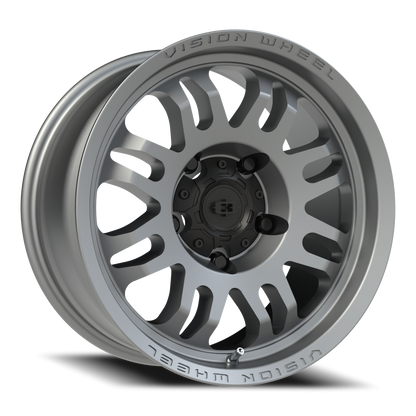 Vision Inferno 17X8.5 Satin Grey Wheel