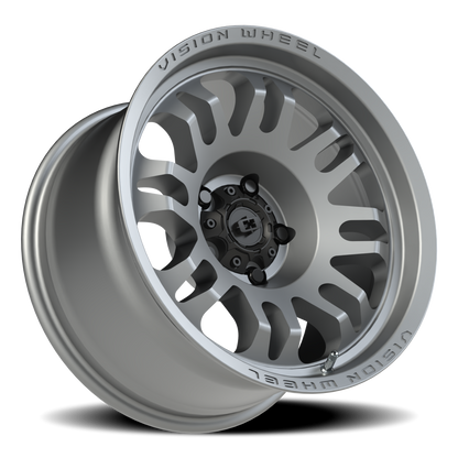 Vision Inferno 17X9.5 Satin Grey Wheel