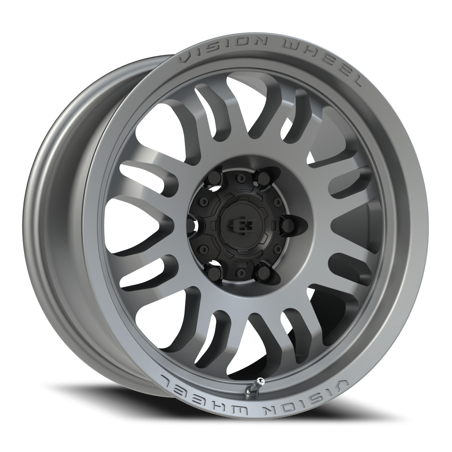 Vision Inferno 17X8.5 Satin Grey Wheel