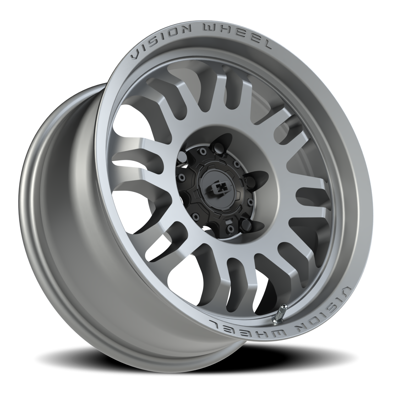 Vision Inferno 17X8.5 Satin Grey Wheel
