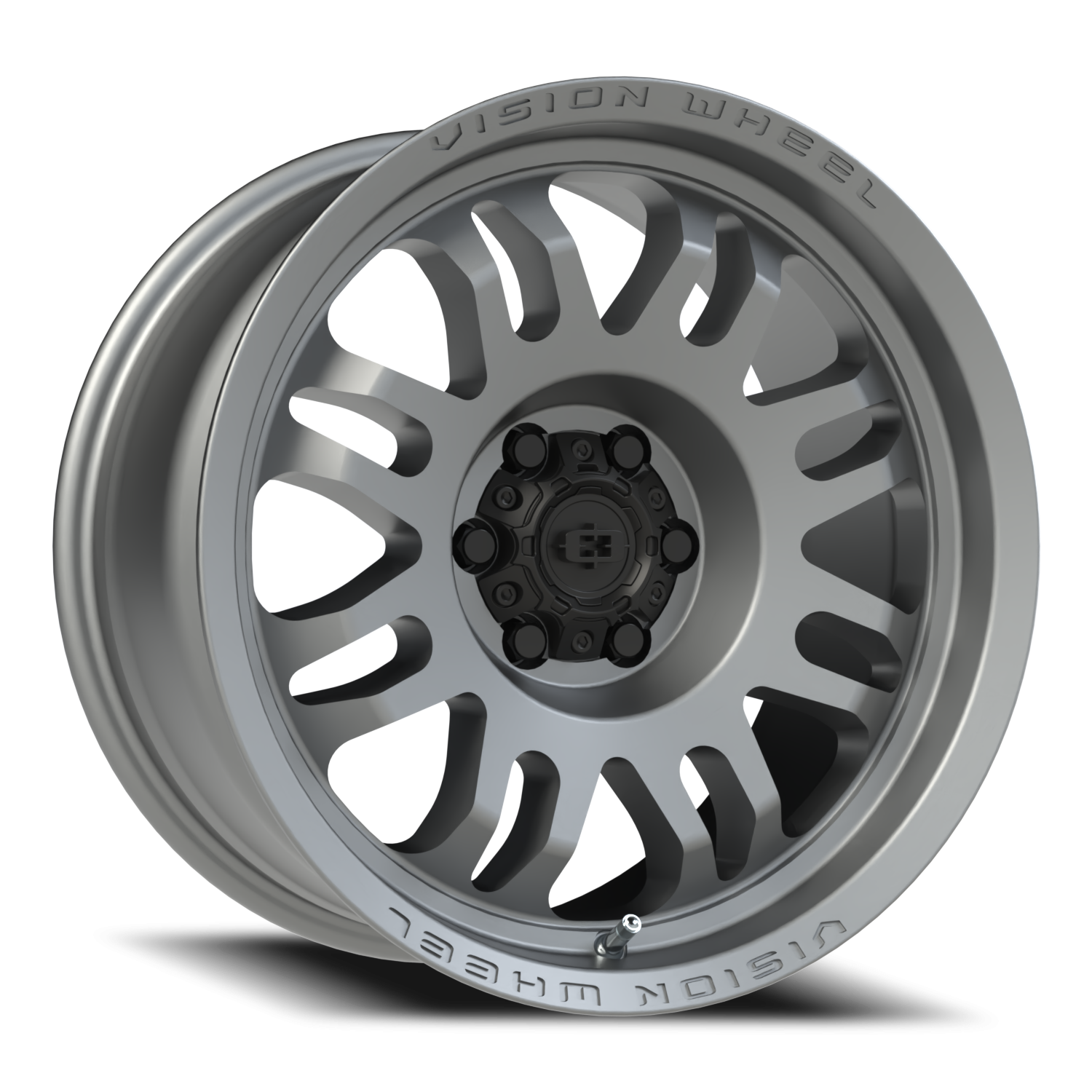 Vision Inferno 17X8.5 Satin Grey Wheel