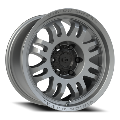 Vision Inferno 17X9 Satin Grey Wheel