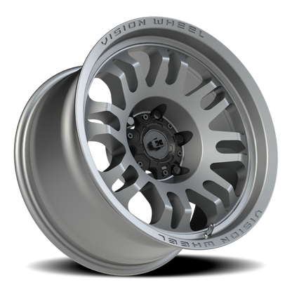 Vision Inferno 17X9.5 Satin Grey Wheel