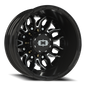 Vision Dually 17X6.5 Gloss Black Milled Spoke Wheel