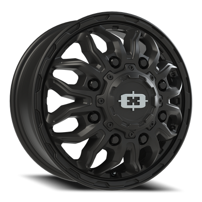 Vision Dually 17X6.5 Satin Black Wheel