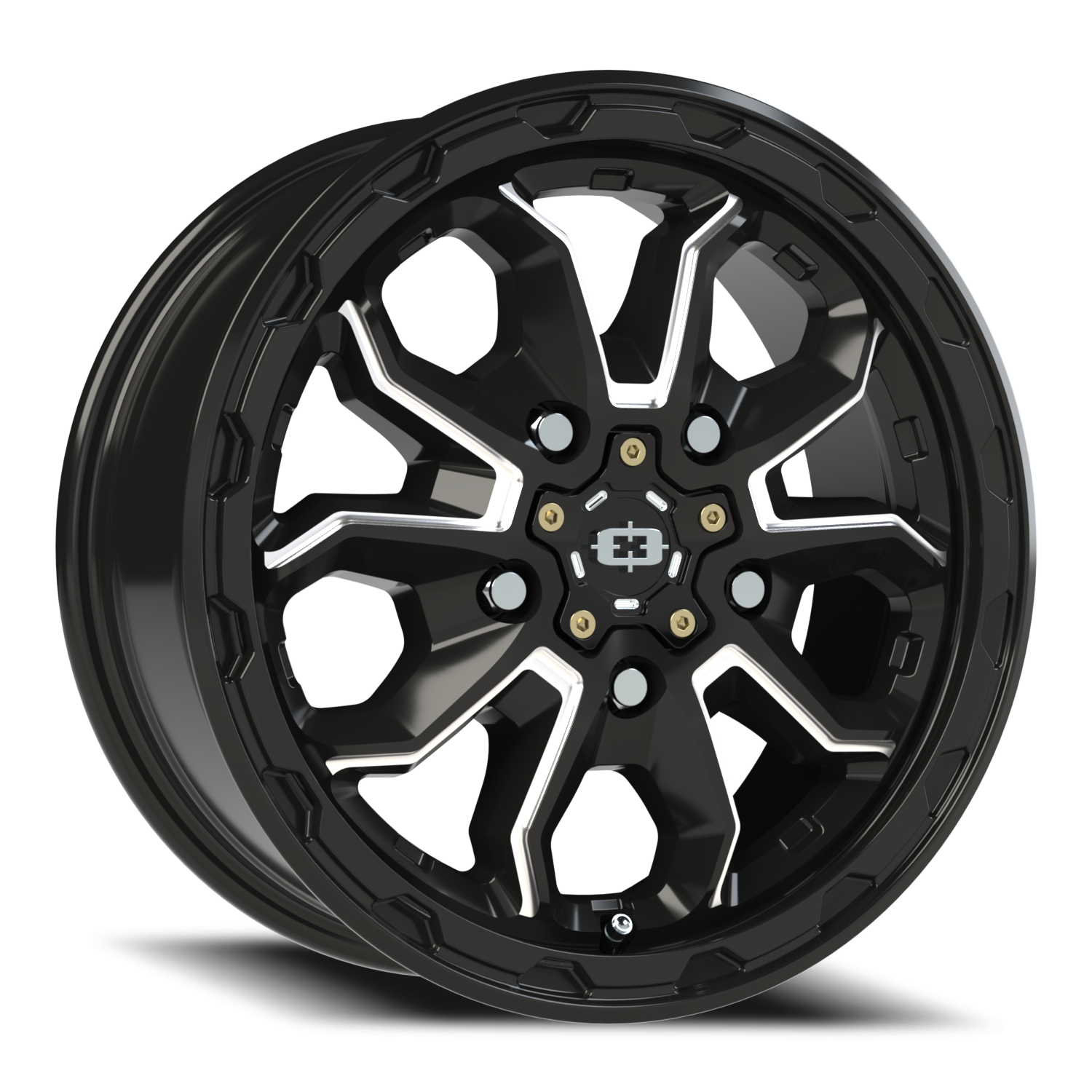 Vision Van 16X6.5 Gloss Black Milled Spoke Wheel