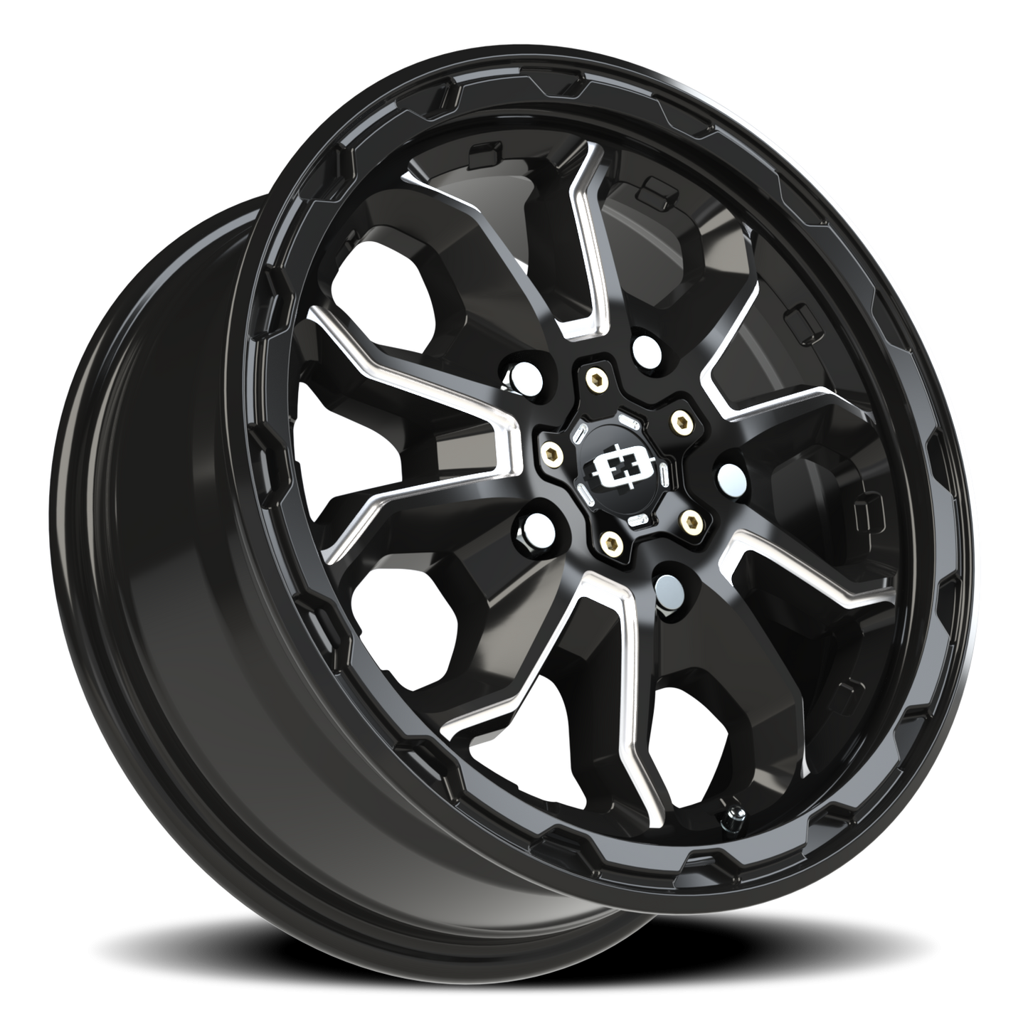Vision Van 16X6.5 Gloss Black Milled Spoke Wheel