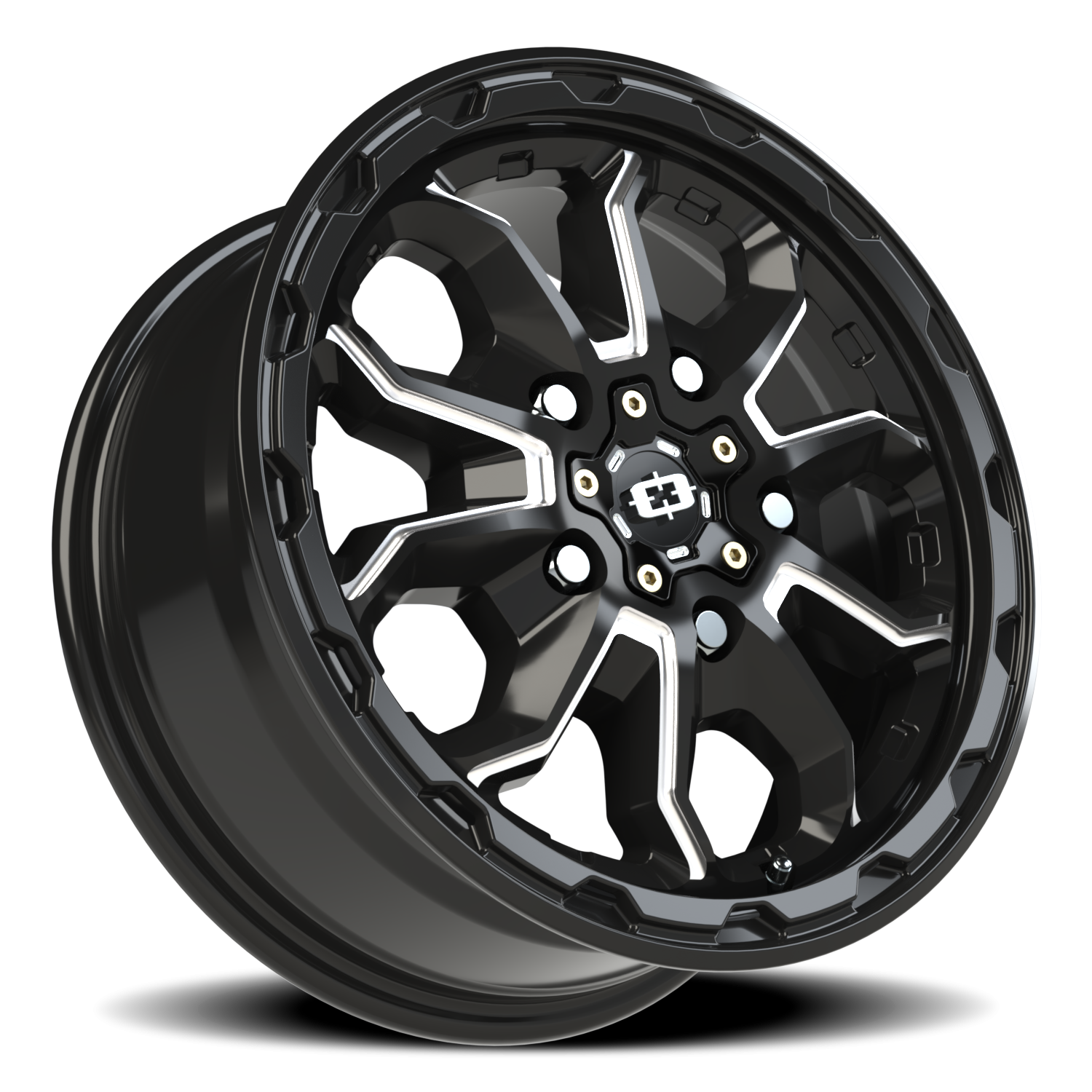 Vision Van 16X6.5 Gloss Black Milled Spoke Wheel