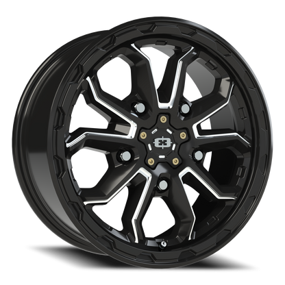 Vision Van 17X7.5 Gloss Black Milled Spoke Wheel