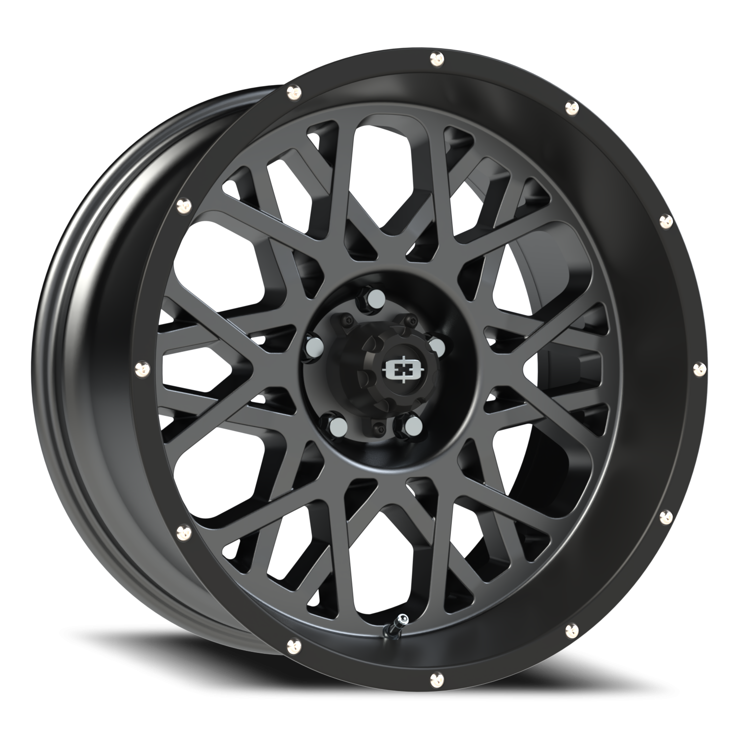 Vision Rocker 20X10 Anthracite with Satin Black Lip Wheel
