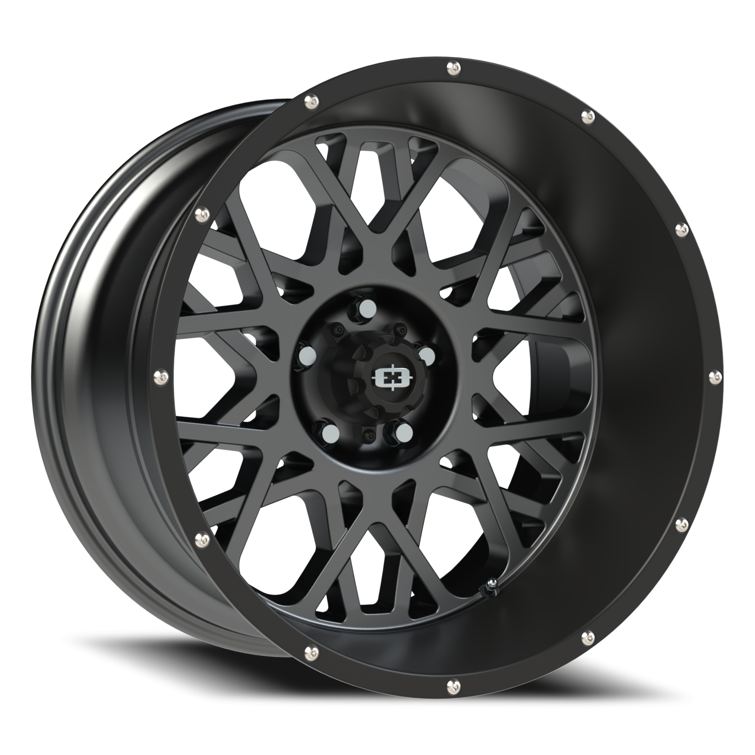 Vision Rocker 20X12 Anthracite with Satin Black Lip Wheel