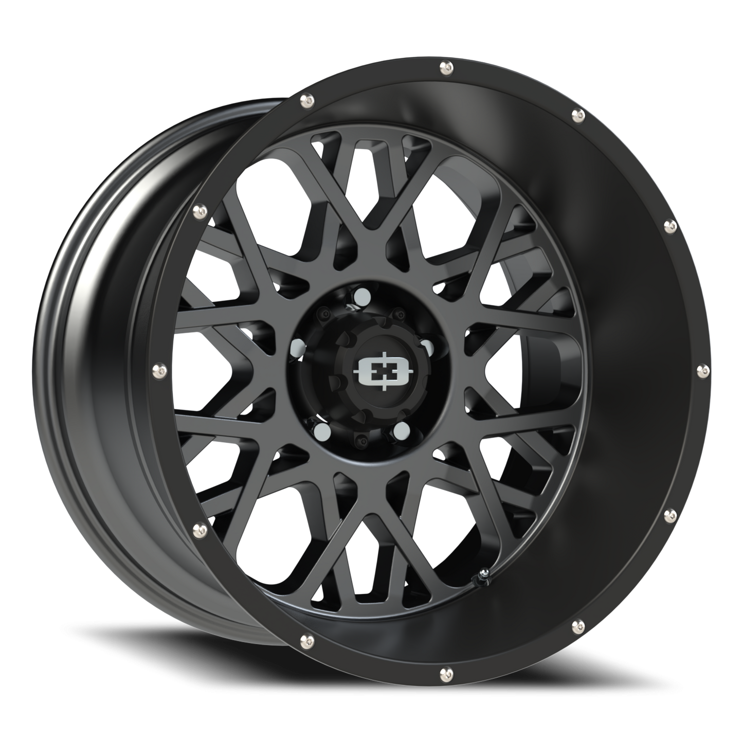 Vision Rocker 20X12 Anthracite with Satin Black Lip Wheel