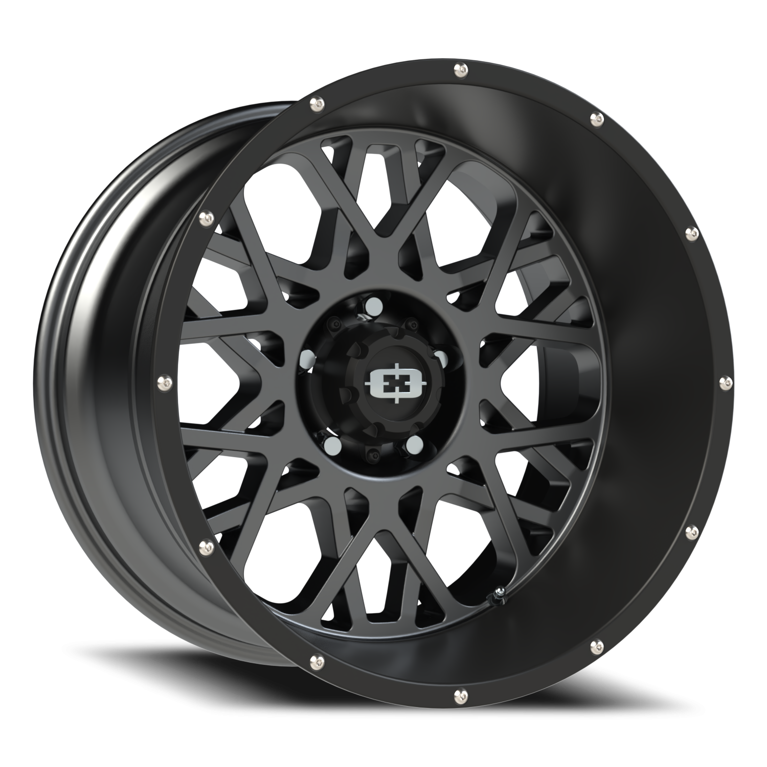 Vision Rocker 20X12 Anthracite with Satin Black Lip Wheel