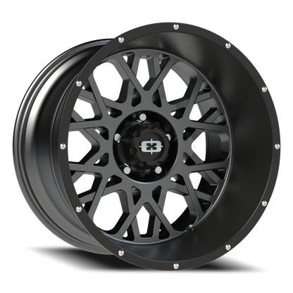 Vision Rocker 20X12 Anthracite with Satin Black Lip Wheel