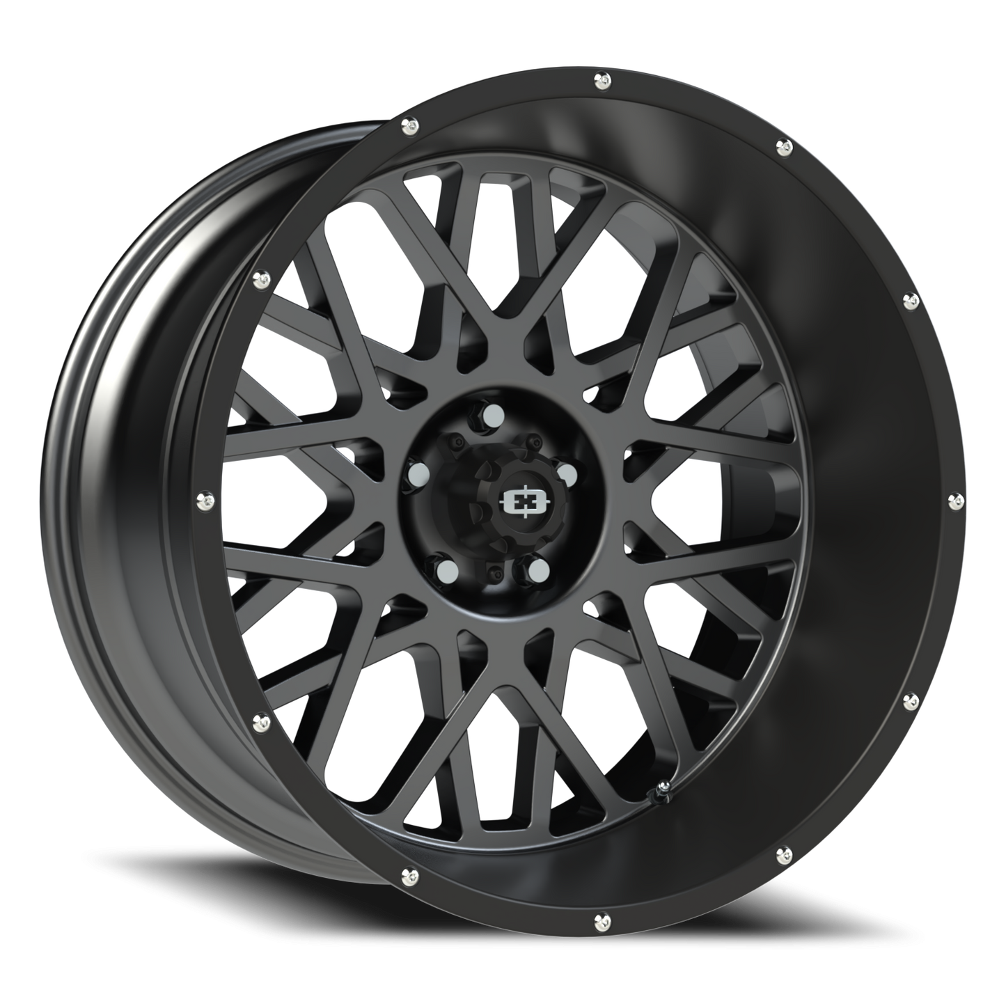 Vision Rocker 22X12 Anthracite with Satin Black Lip Wheel