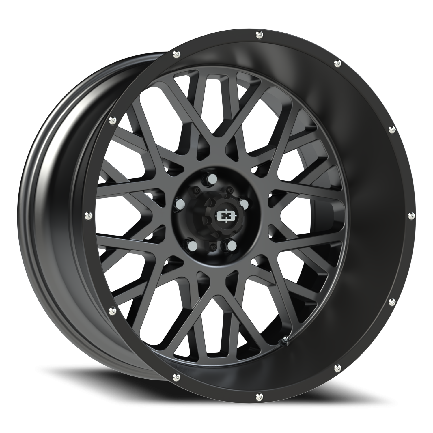 Vision Rocker 22X12 Anthracite with Satin Black Lip Wheel