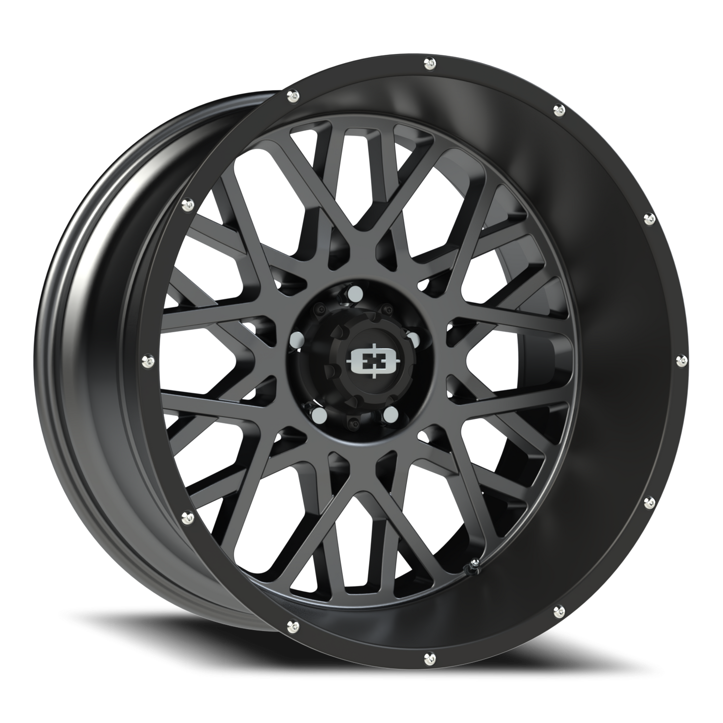 Vision Rocker 22X12 Anthracite with Satin Black Lip Wheel