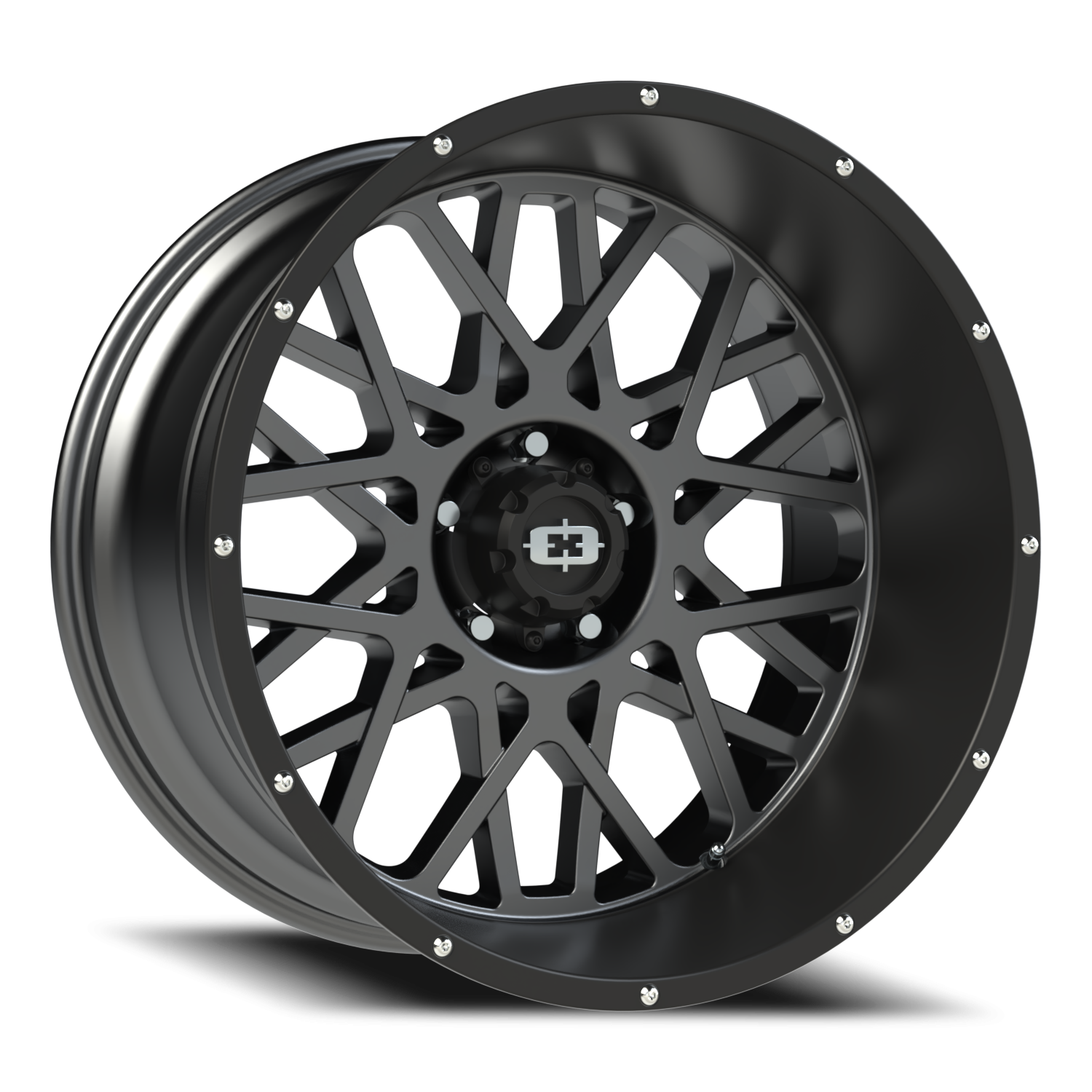 Vision Rocker 22X12 Anthracite with Satin Black Lip Wheel