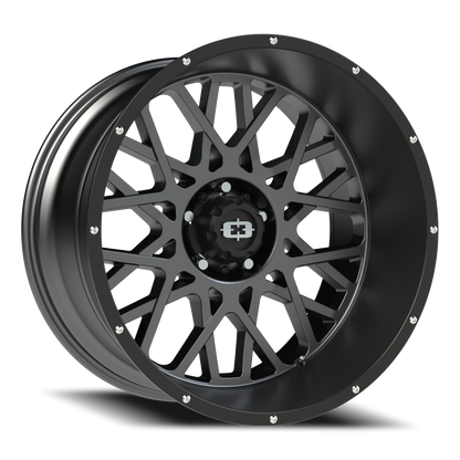 Vision Rocker 22X12 Anthracite with Satin Black Lip Wheel