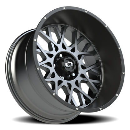 Vision Rocker 22X12 Anthracite with Satin Black Lip Wheel