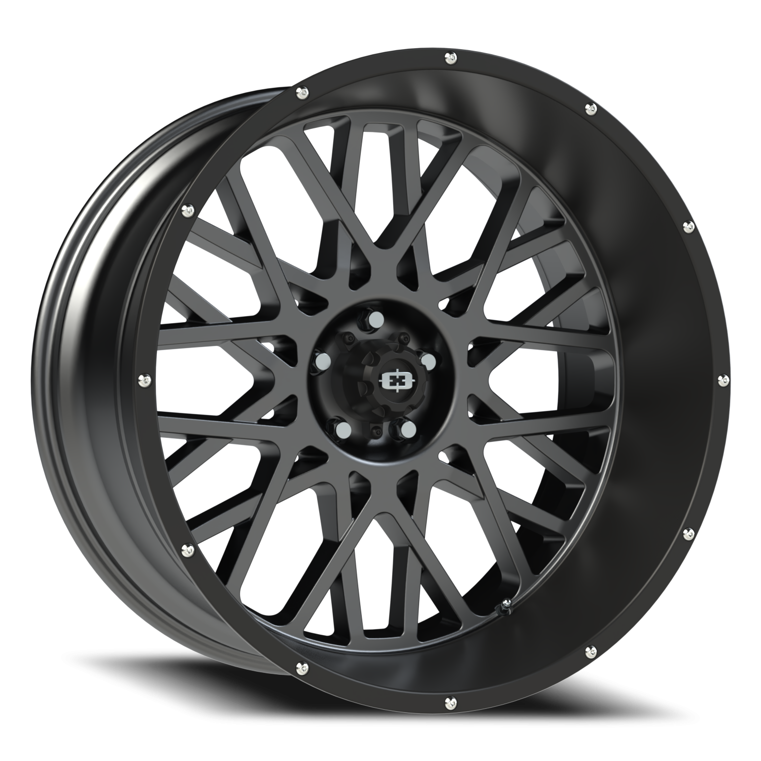 Vision Rocker 24X12 Anthracite with Satin Black Lip Wheel