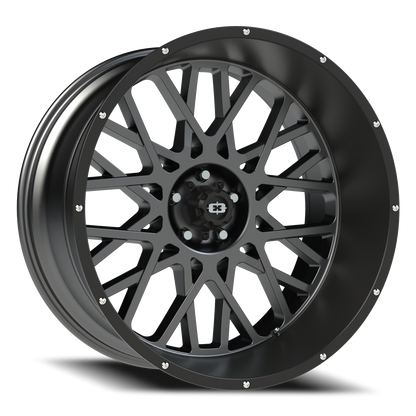 Vision Rocker 24X12 Anthracite with Satin Black Lip Wheel