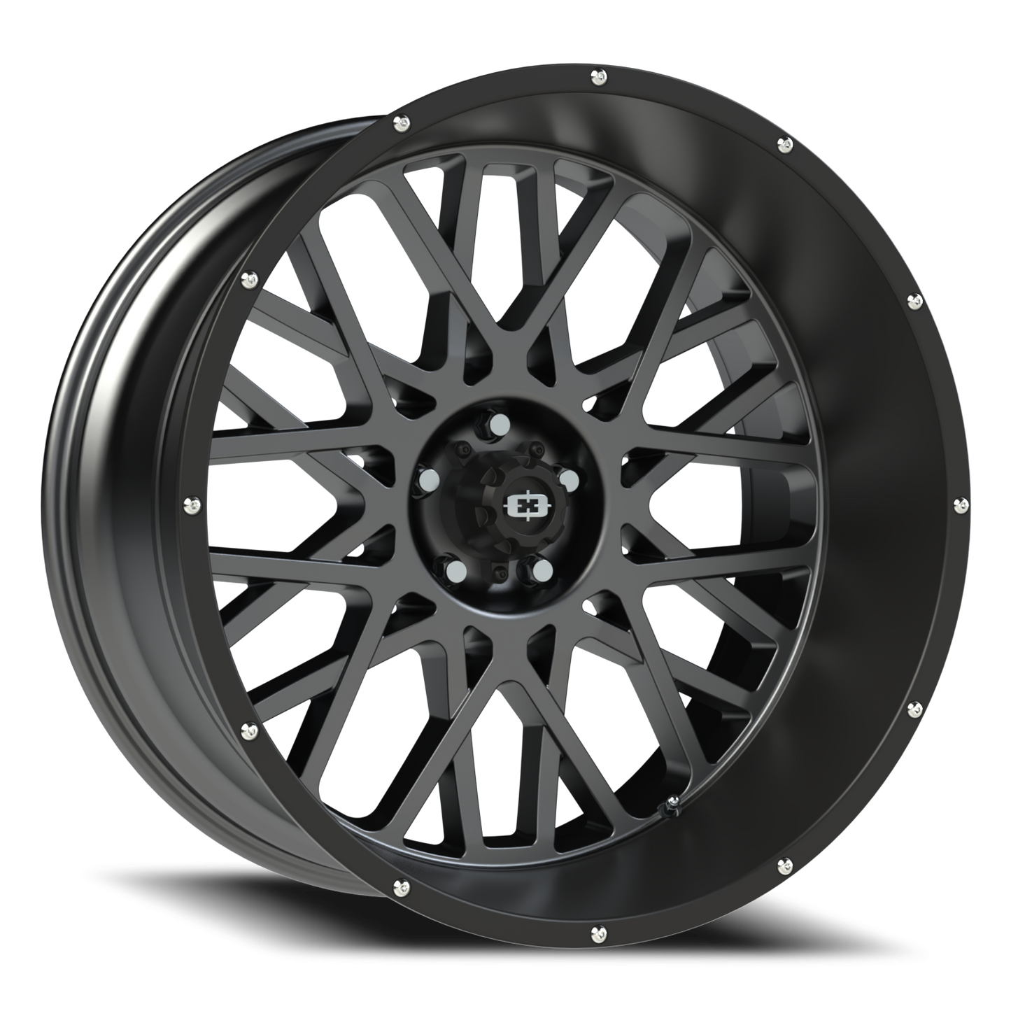 Vision Rocker 24X12 Anthracite with Satin Black Lip Wheel