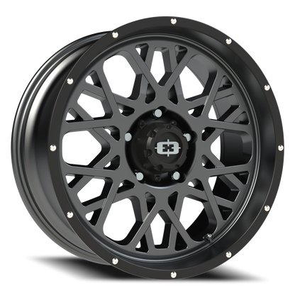 Vision Rocker 20X9 Anthracite with Satin Black Lip Wheel