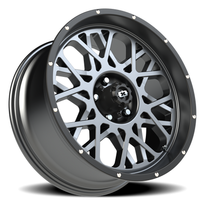 Vision Rocker 20X9 Anthracite with Satin Black Lip Wheel