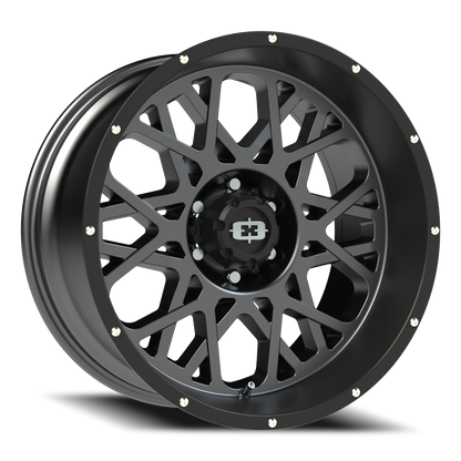Vision Rocker 20X10 Anthracite with Satin Black Lip Wheel