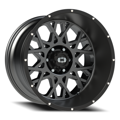 Vision Rocker 20X12 Anthracite with Satin Black Lip Wheel