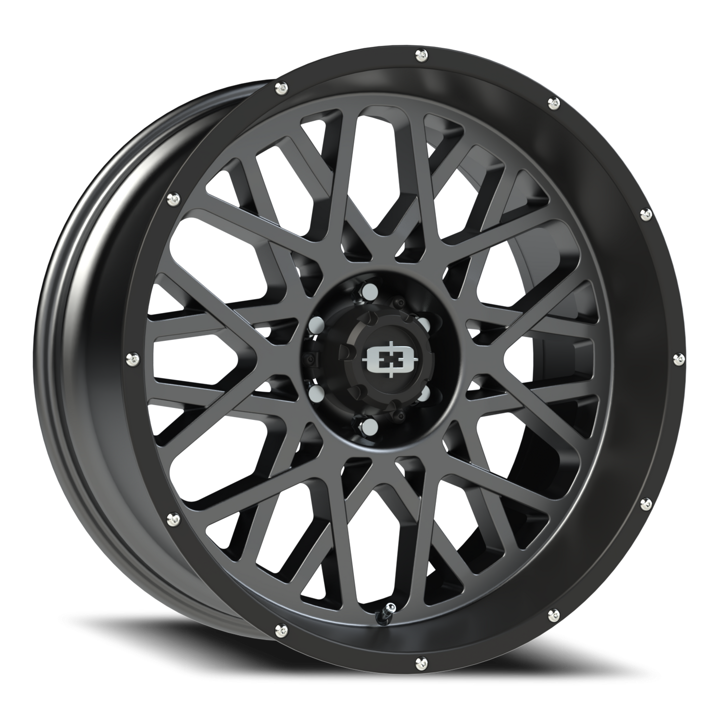 Vision Rocker 22X10 Anthracite with Satin Black Lip Wheel