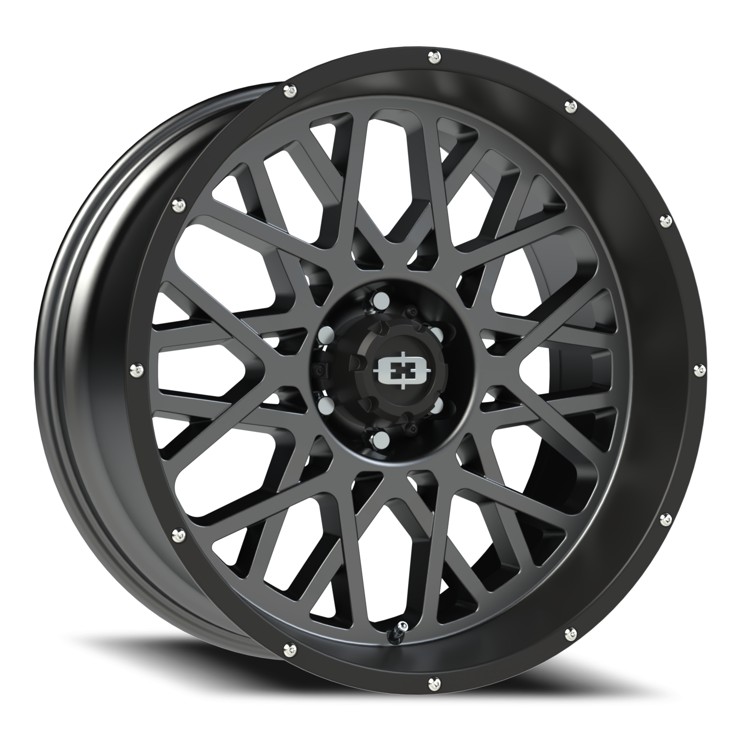Vision Rocker 22X10 Anthracite with Satin Black Lip Wheel