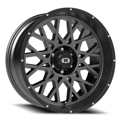 Vision Rocker 22X10 Anthracite with Satin Black Lip Wheel