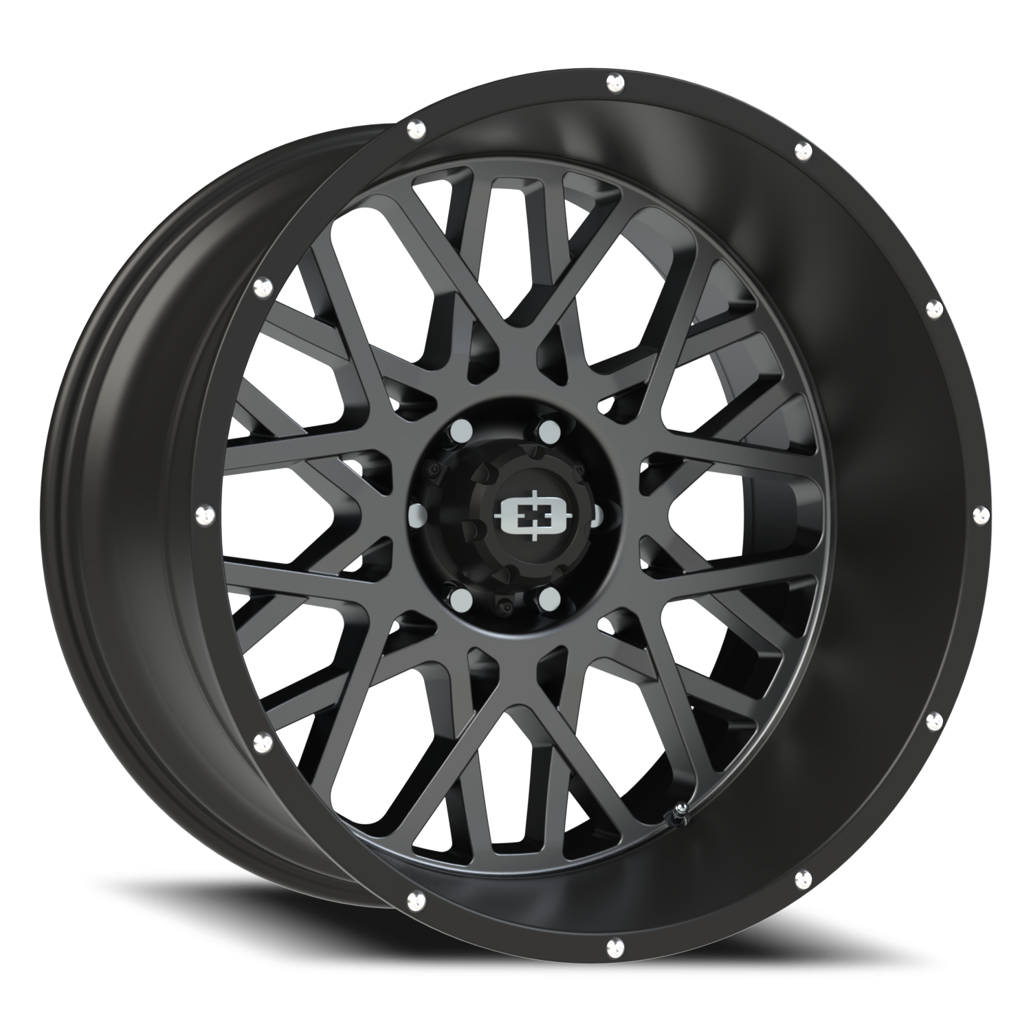 Vision Rocker 22X12 Anthracite with Satin Black Lip Wheel